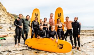 Surf groepsreis leren surfen Portugal Evolveline