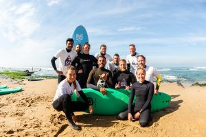 Surf groepsreis leren surfen Portugal Evolveline