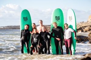 Surf groepsreis leren surfen Portugal Evolveline