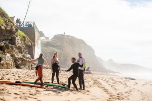 Surf groepsreis leren surfen Portugal Evolveline